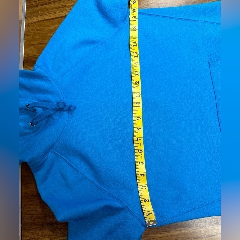Champion Fleece Hoodie Bright Blue Women’s Size Large - Picture 4 of 10